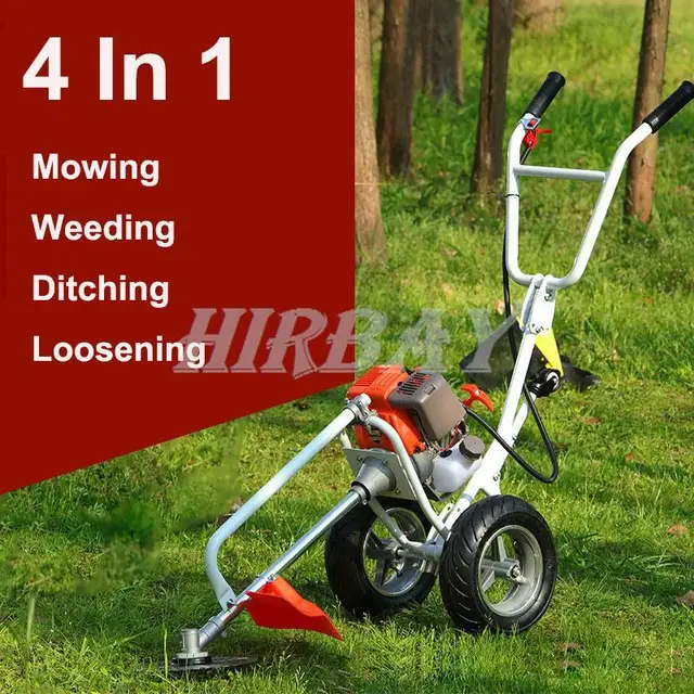 New 2-Stroke Engine Grass Trimmer Lawn Mower Brushcutter Garden Tool 4 In 1 Multifunction Orchard Loosening Ditching 3