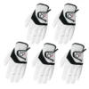 5 Pcs Golf Gloves Men Leather Palm Left Right Hand Rain Grip Wear Resistant Flexible Comfortable Drop Shipping 1