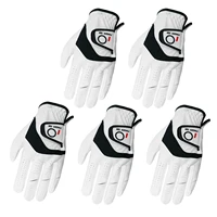 5 Pcs Golf Gloves Men Leather Palm Left Right Hand Rain Grip Wear Resistant Flexible Comfortable Drop Shipping 1