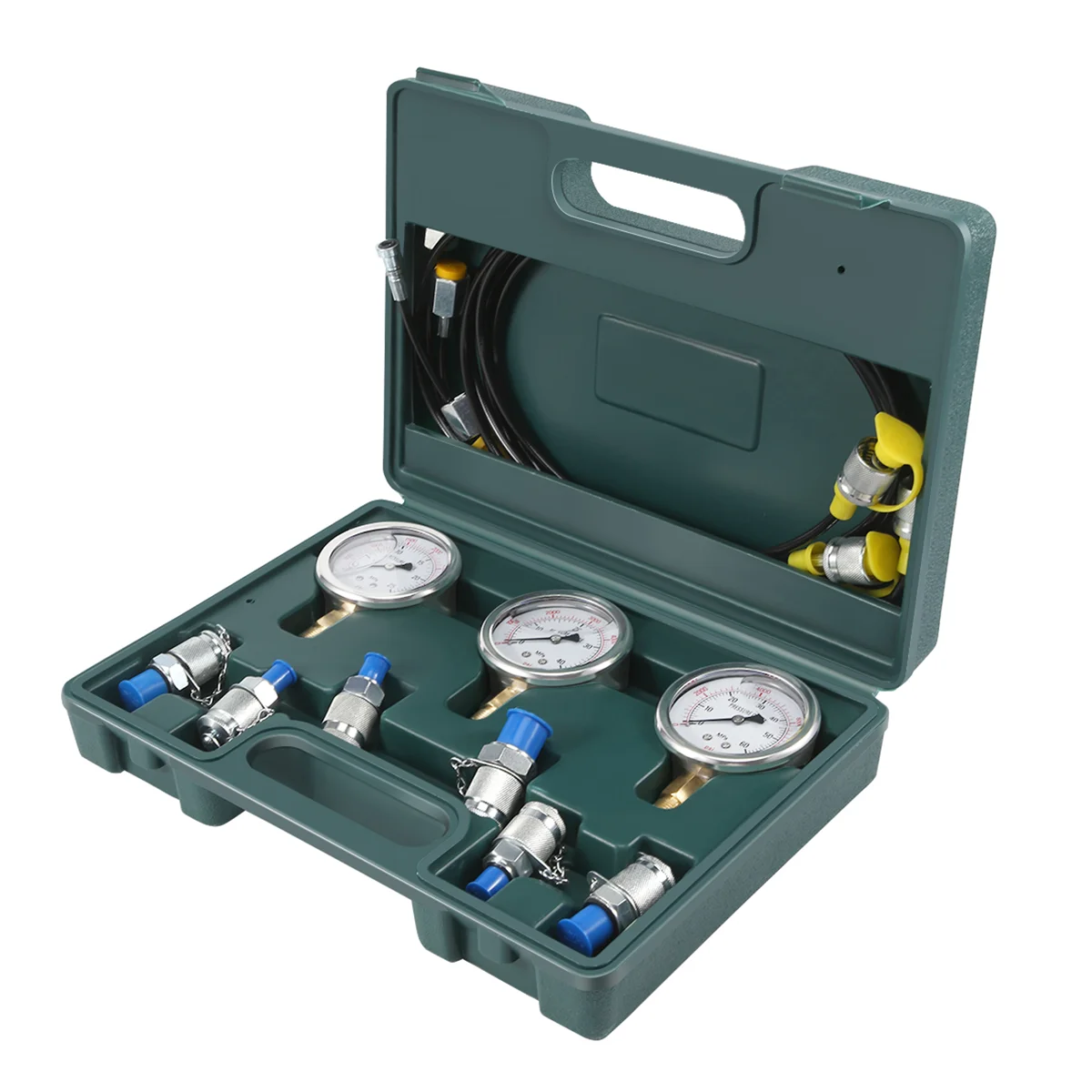 

Hydraulic Pressure Guage Excavator Hydraulic Pressure Test Kit With Testing Hose Coupling And Gauge Tools