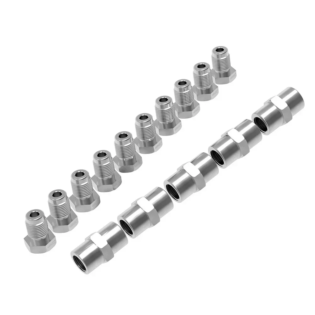 10m Brake Line Brake Pipe Steel 4.75 Mm & 10 Screw Connections & 5 Connectors Car System Accessories