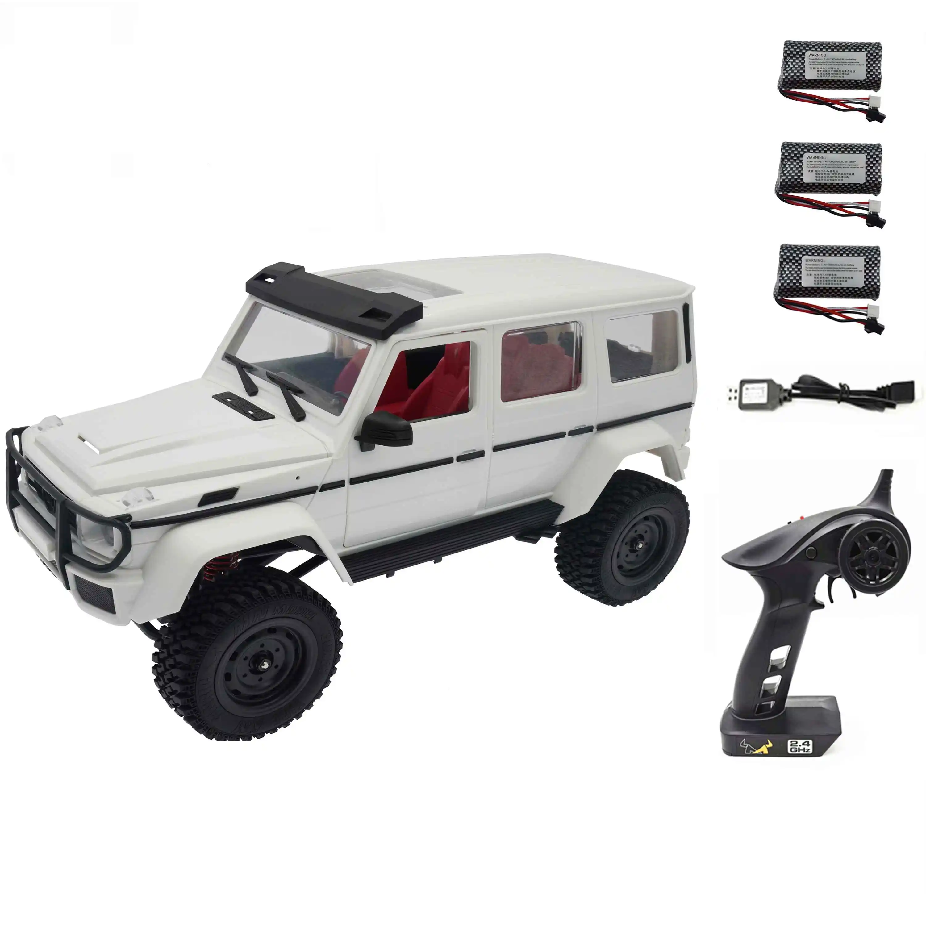 

MN86 1/12 RTR 2,4G 4WD MN G500 гусеничный внедорожник WPL MN Радиоуправляемый автомобиль DIY Сборная модель автомобиля комплект, Белый (3 батареи)