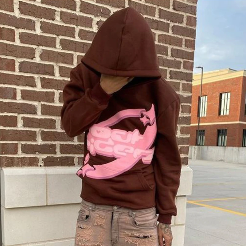 Y2k Hip Hop Star Letter Printing Gothic Hoodies Neutral Retro Oversized  Harajuku Casual Sweatshirts Men's Punk Grunge Streetwear - AliExpress