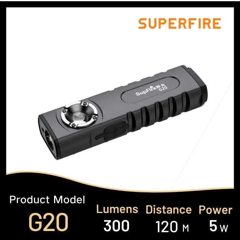 

Supfire G20 EDC фонарик/Рабочий фонарь, с магнитом, функция внешнего аккумулятора, перезаряжаемый фонарь для кемпинга
