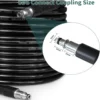 High Pressure Hose for Bosch 6-15 Meters Car Washer Pipe Cord Pressure Cleaning Water Hose for Bosch AR Michelin Black & Decker 3
