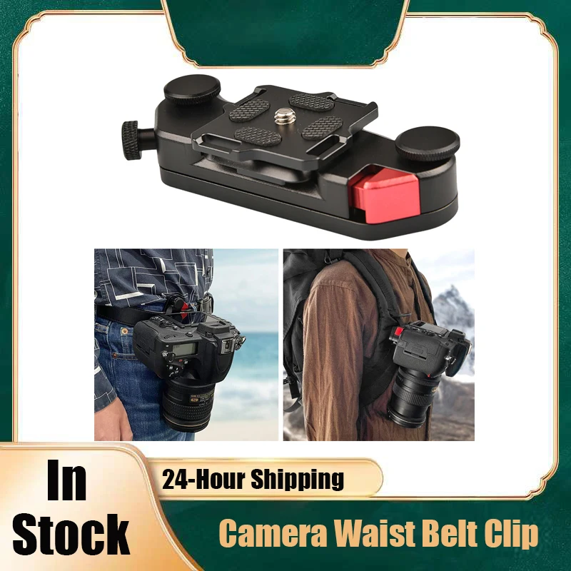 범용 SLR 카메라 퀵릴리즈 플레이트 클립, Gopro 12 카메라, Matel 허리 벨트 클립, DJI 액션 4 Insta360 Go3 X3 용
