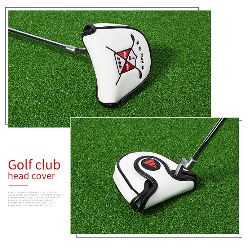 Copritesta Per Putter Da Golf DF3 In Pelle PU - Chiusura Magnetica, Colore Nero, Dimensioni 15x13x3.3 Cm - Protezione E Stile Per La Tua Mazza