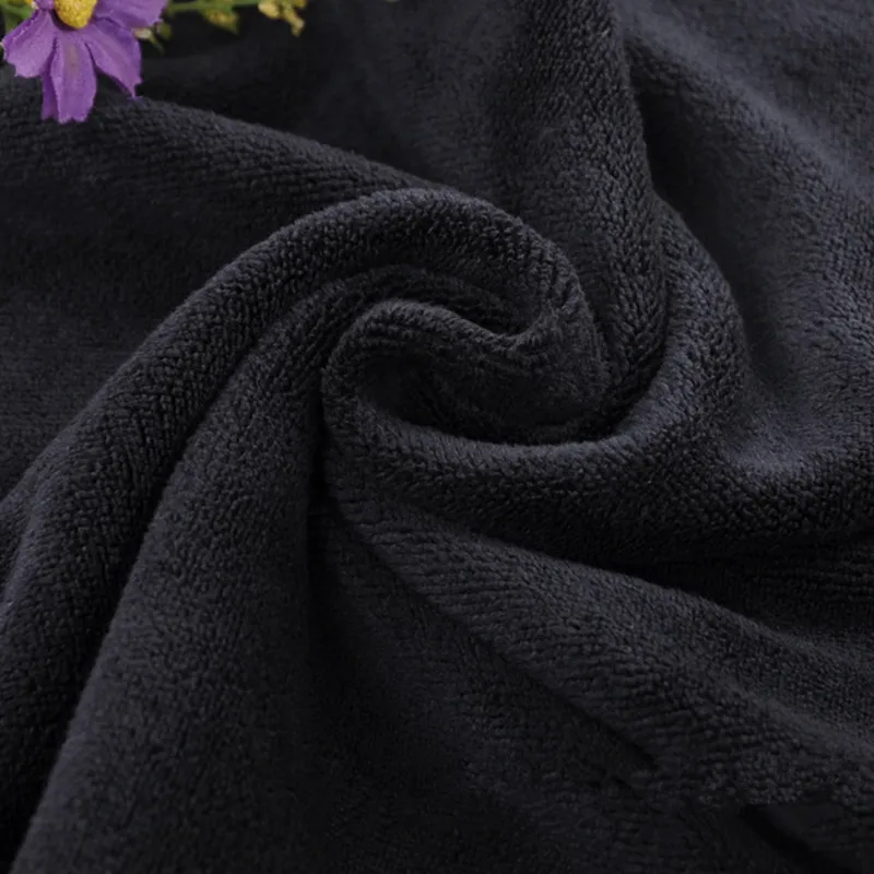 3/2 pc thick multi-faceted microfiber cleaning cloth, rag, black premium microfiber towel for glass, kitchen, bathroom, car wash 3