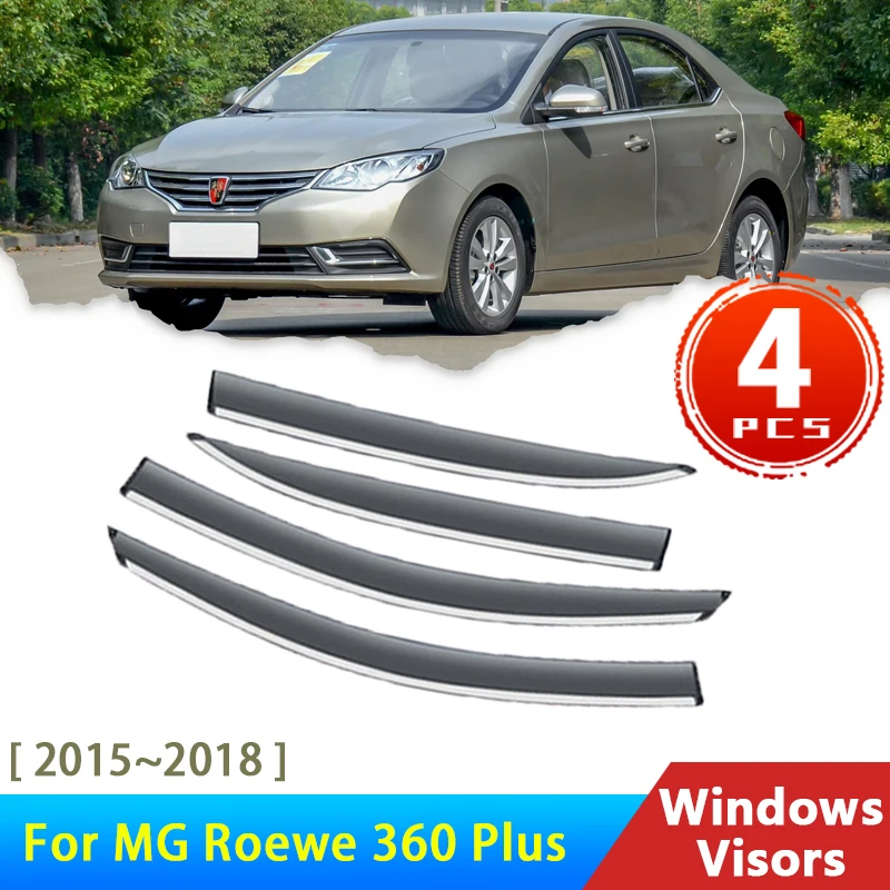 

Wind Shield for MG Roewe 360 Plus 2015~2018 Acessories Deflectors Car Window Visors Rain Eyebrow Guard Protector Cover 2016 2017