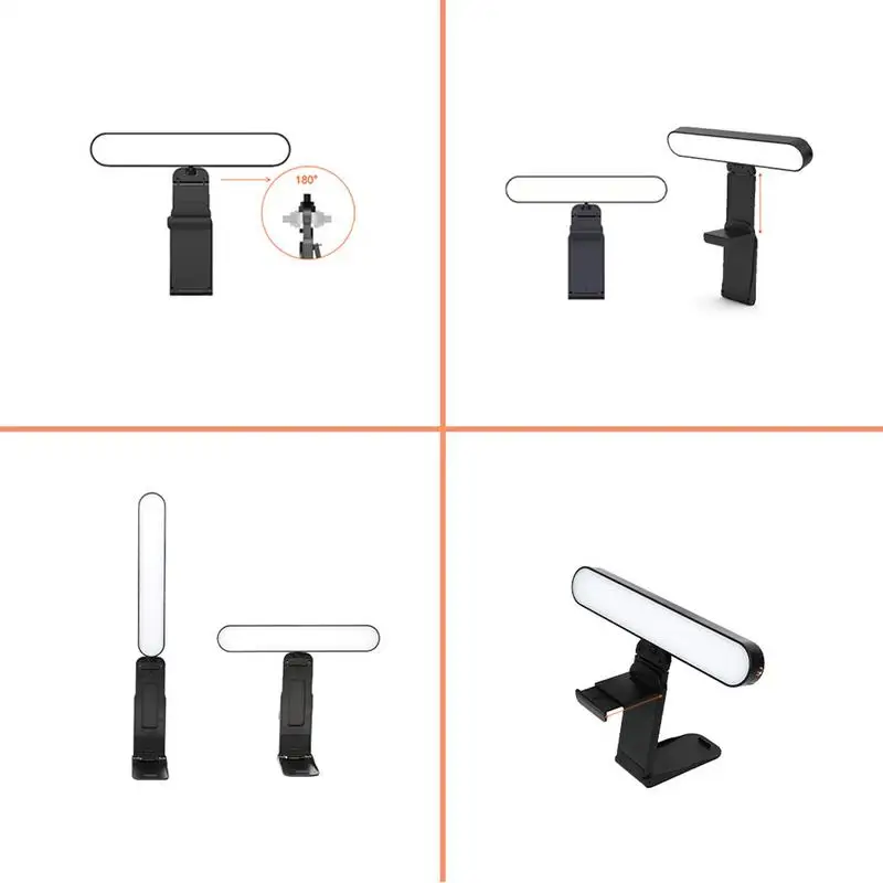 Video Conference Light 40 LEDs Video Conferencing Light Video Call Lighting Adjustable Brightness Live Stream Light Phone Light