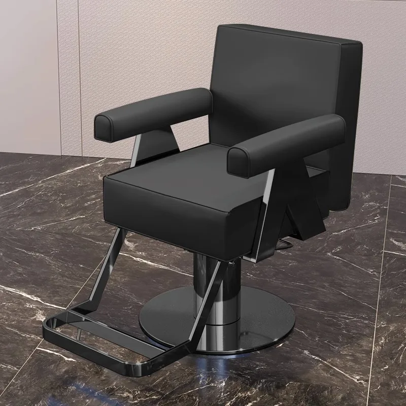 

Comfort Handrail Barber Chair Waiting Modern Barber Salon Tattoo Chair Makeup Stylist Cadeira De Barbeiro Salon Furniture HD50BC