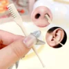 Double-head Comb Nose Hair Trimmer Reusable Nose Hair Scraper Clean Remover Small Manual Hair Removal Shaving Scissors Tools 3
