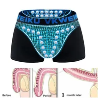 Man Magnetic Therapy Energy Boxers England Body Ability Enhance Lingerie Tourmaline Fiber Briefs U-Convex Anti-bacterial Trunks 1