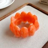 Bangle Acrylic Elastic Rope Bracelets Smudged Acrylic Bracelet Niche Versatile Design Bangles Retro Fashion for Women African 3