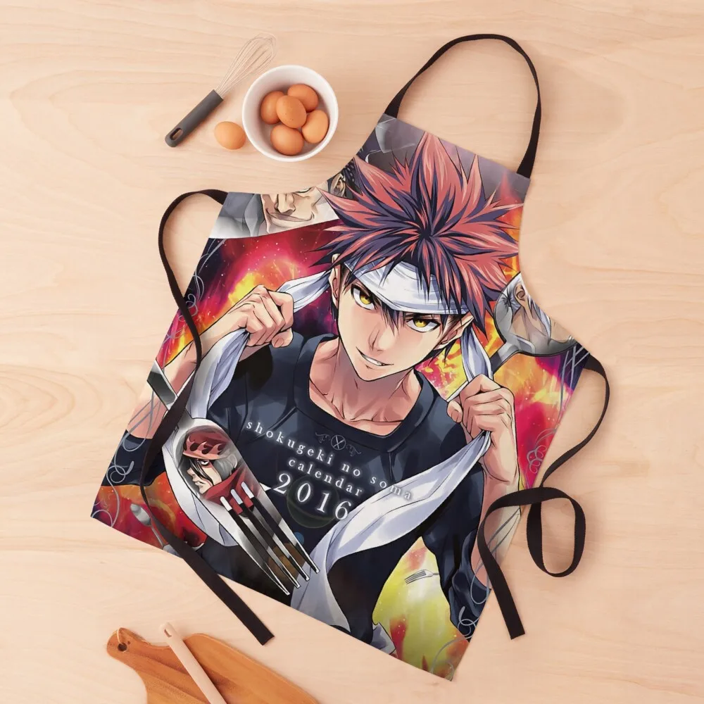 

Shokugeki no Soma Anime 2016 Apron Home Cleaning Kitchens Accessories Things For Kitchen Women'S Kitchen Apron