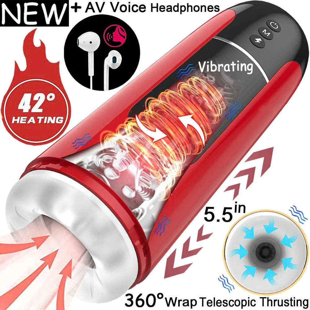 Automatische Männliche Masturbator Sex Spielzeug für Männer Männlich Thrusting Saugen Masturbation Werkzeuge Elektrische Penis Sex Maschine Erwachsene Produkte 1