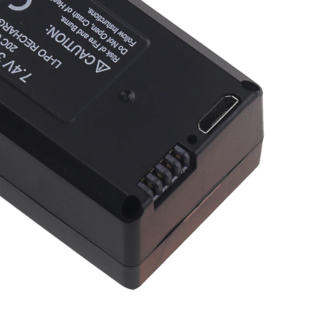 Emballage du lot de batteries 7.4V 3000mAh avec étiquette de spécifications