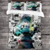 3D Print MANGA Anime My Hero Academia Bedding Set Boys Girls Twin Queen Full Size Duvet Cover Pillowcase Bed Adult Bedroom 1