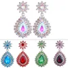 FARLENA Jewelry Elegant Water Drop Earrings Fashion Crystal Rhinestones Earrings for women wedding 2