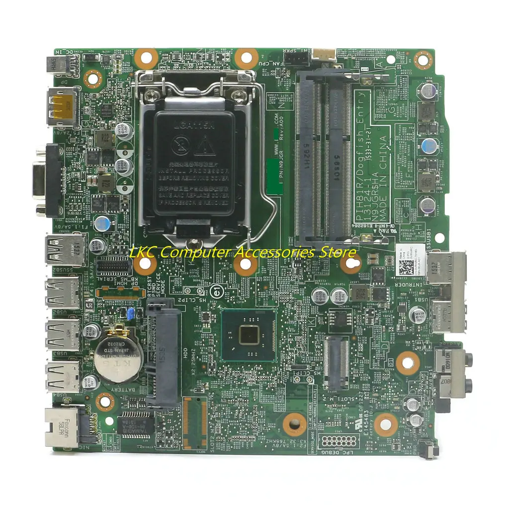 para Dell Optiplex 3020m Mini Placa-mãe Vrwrc 0vrwrc Cn0vrwrc Pih81r Dogfish_entry 131241 Lga1150 Ddr3 100 Testado Novo