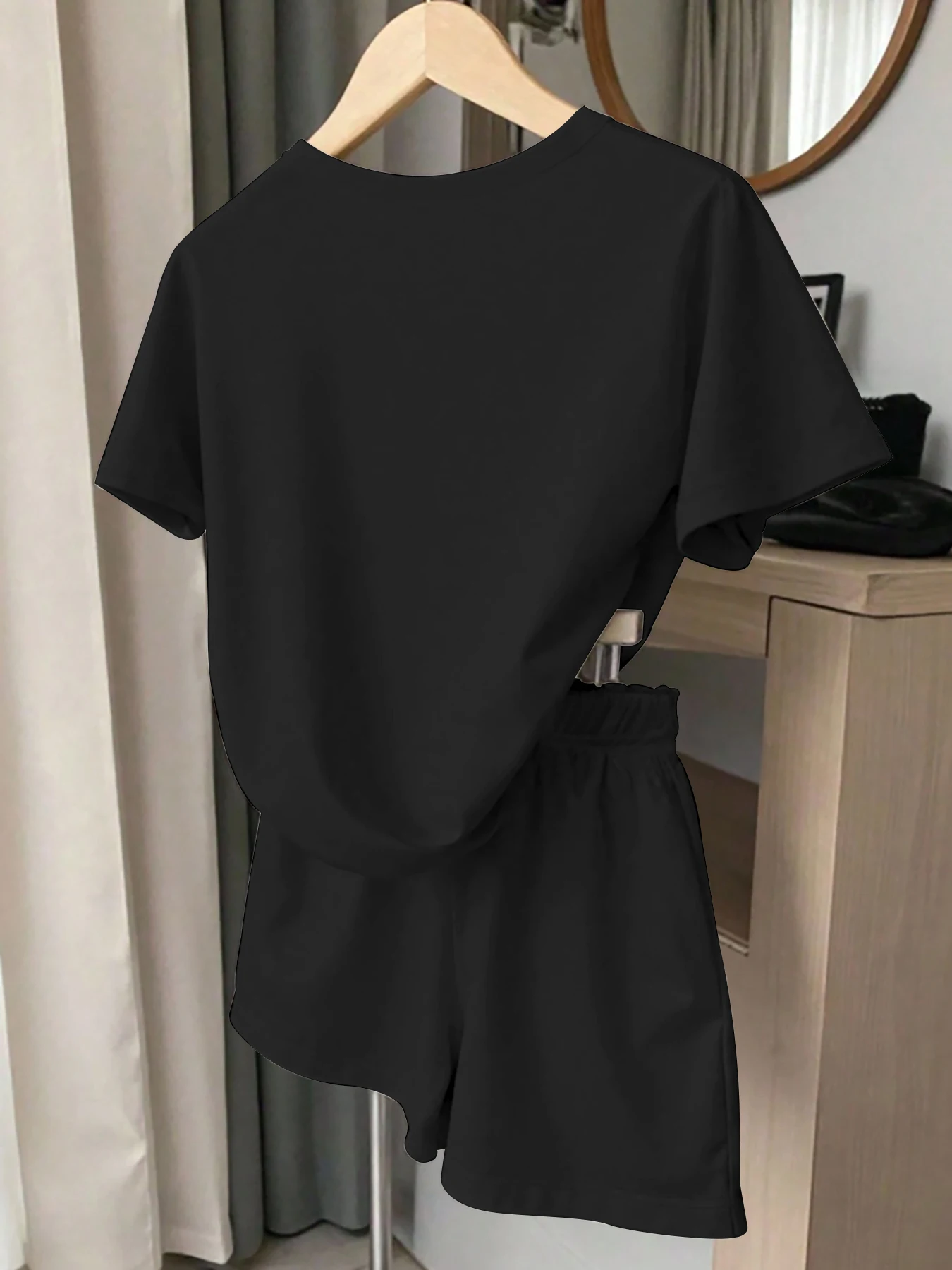 Women's Casual Suits, a Must-Have for Trendy Looks, Romantic Summer Wedding Style Team Bride Set, Simple Side Design, Loose and Comfortable Pre-Wedding Party Outfit Set, Women's Clothing - 5