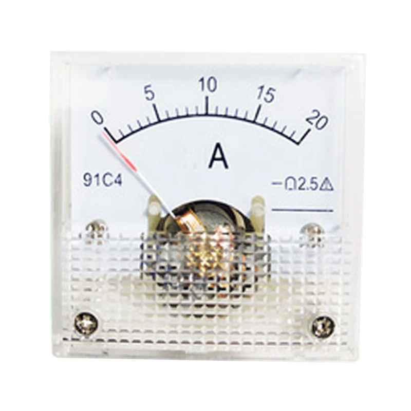 91C4-A-mA DC Pointer type Ammeter 1A 2A 3A 5A 10A 15A 30A 50A 75A 100A 150A 200A 300A 400A 500A Analog Mechanics Plate table