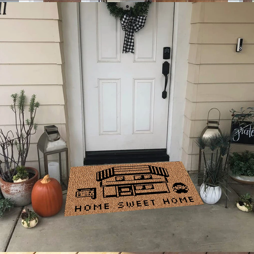 HomeSweetHomeFunnyDoormatOutdoorNonSlipVideoGameDoorMatNew