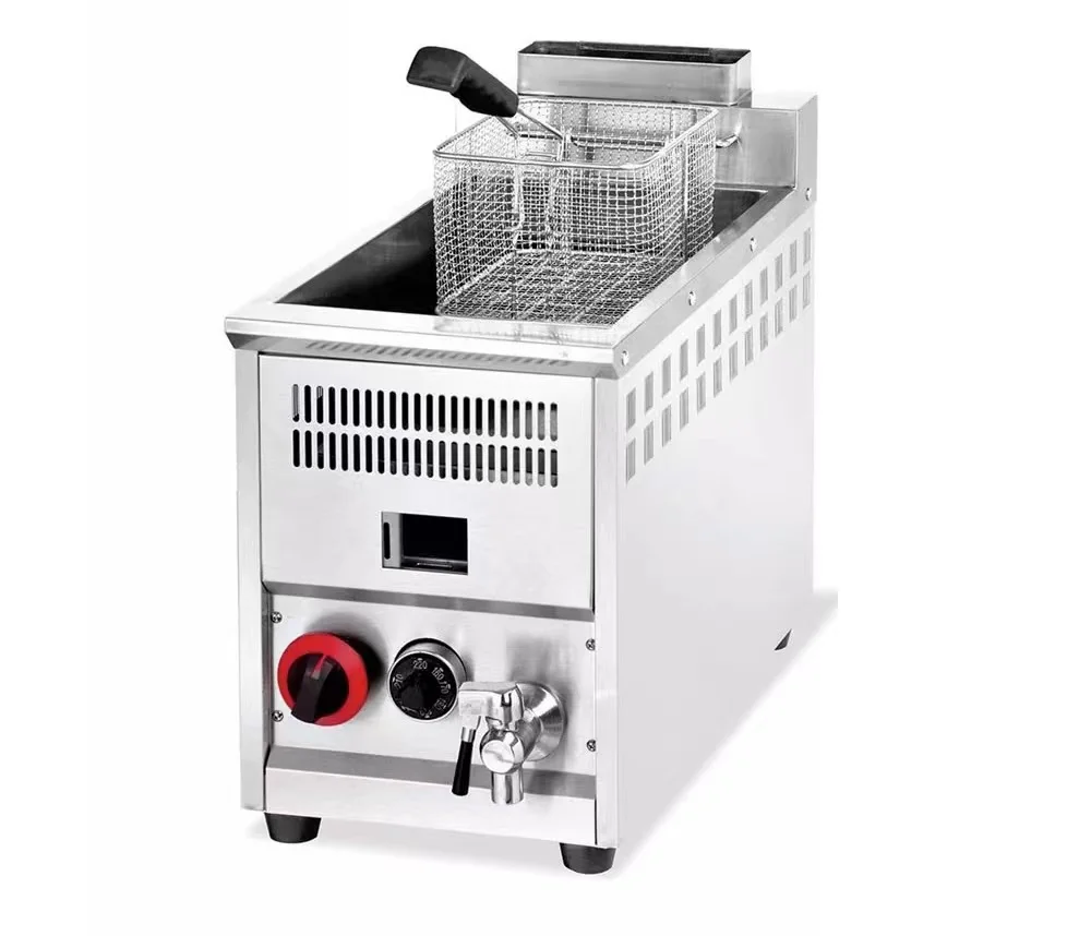 High Quality Stainless Steel Commercial Gas Deep Fryer Chicken Chips Kitchen Equipment Deep Fryer