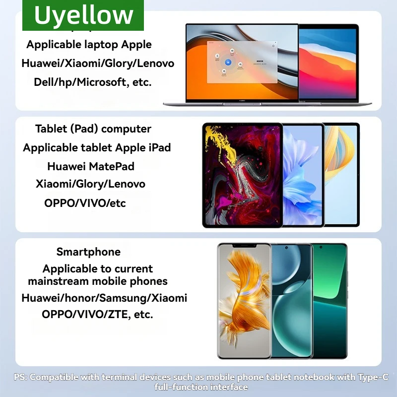 รูปสินค้า สายชาร์จเร็ว USB Type-C 60W สำหรับคอมพิวเตอร์