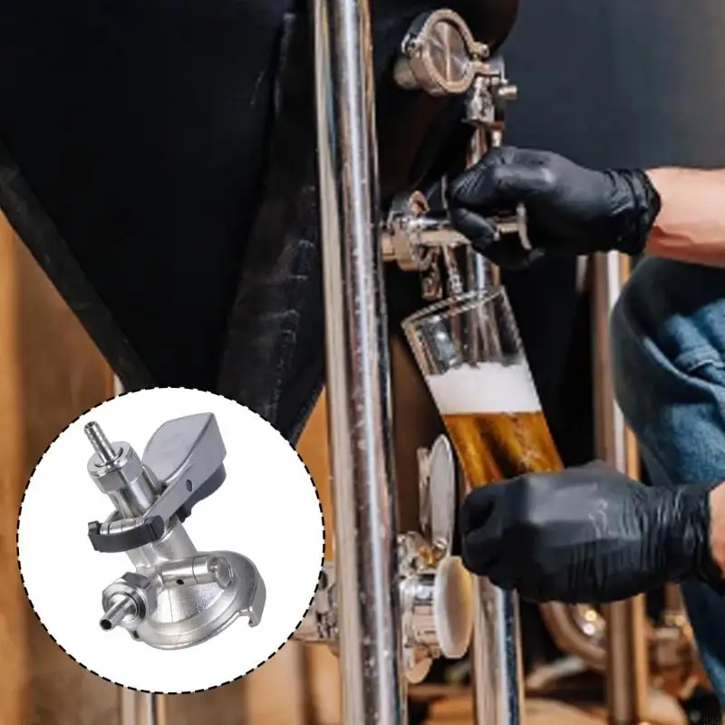 23GA 5/8inch Beer Kegs Coupler Dispenser with Pressure Relief Valves Beer Kegs Coupler