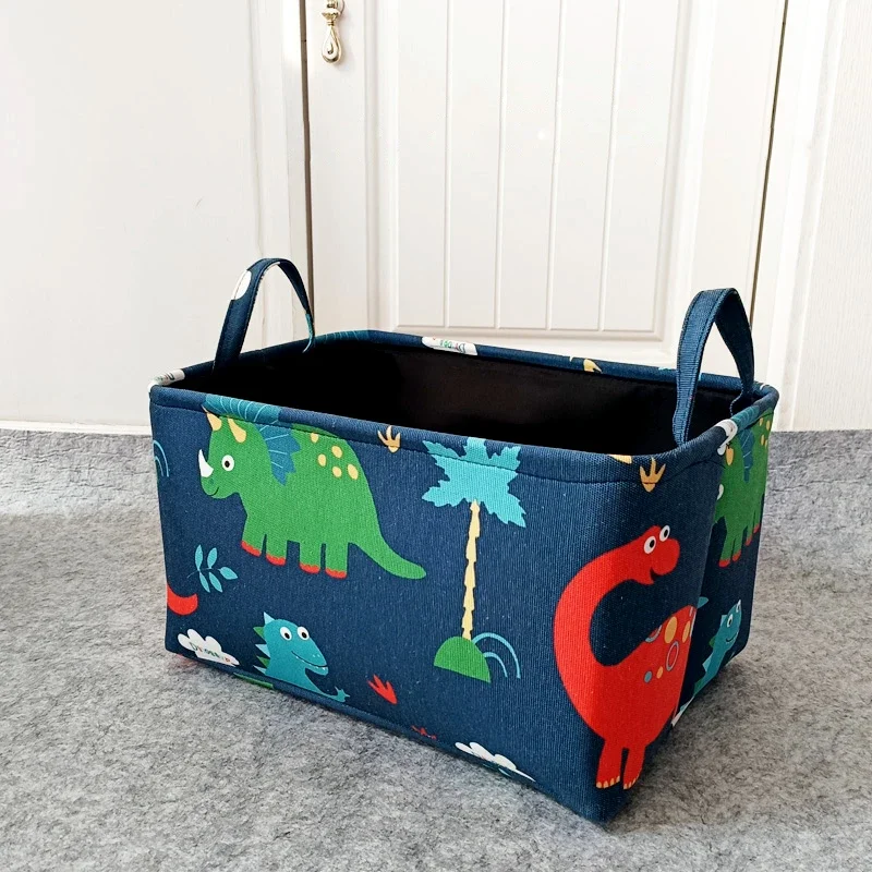 Cartoon Dinosaur Laundry Basket Folding Fabric Laundry Hamper for Kids Boys Clothes Toys Storage Basket for Home Bedroom Nursery 6