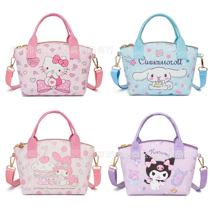 Sac à Main Hello Kitty Avec Pochette – Bandoulière Réglable – Porte-monnaie Zippé – Cadeau Fille Ado Kawaii