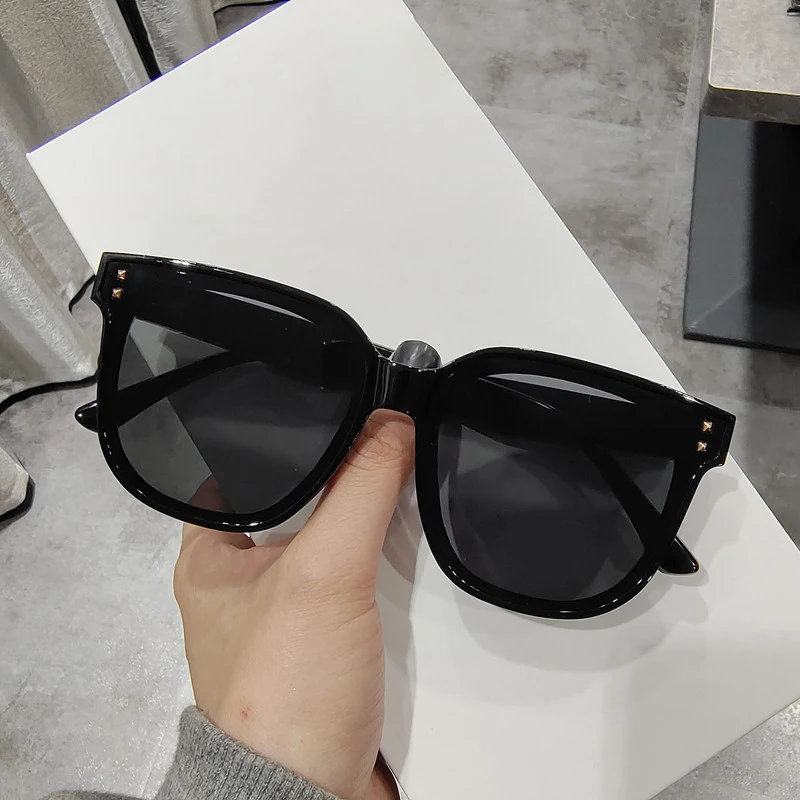 

2022 Classic Vintage Square Sunglasses Women Men Brand Designer Oversized Retro Black Luxury Sun Glasses Goggle UV400