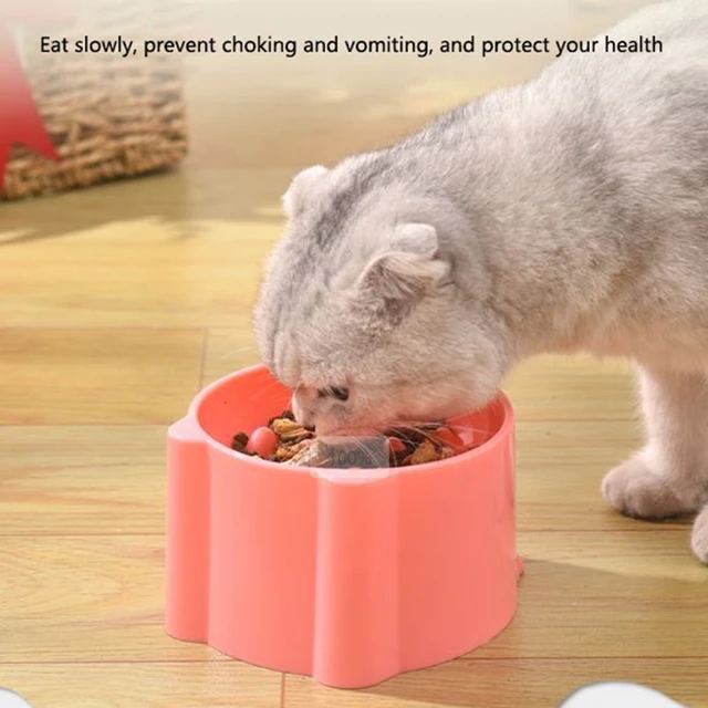 Dog slow food bowl small cat and dog anti-choking bowl neck protection design cat and dog feeding device pet supplies 2
