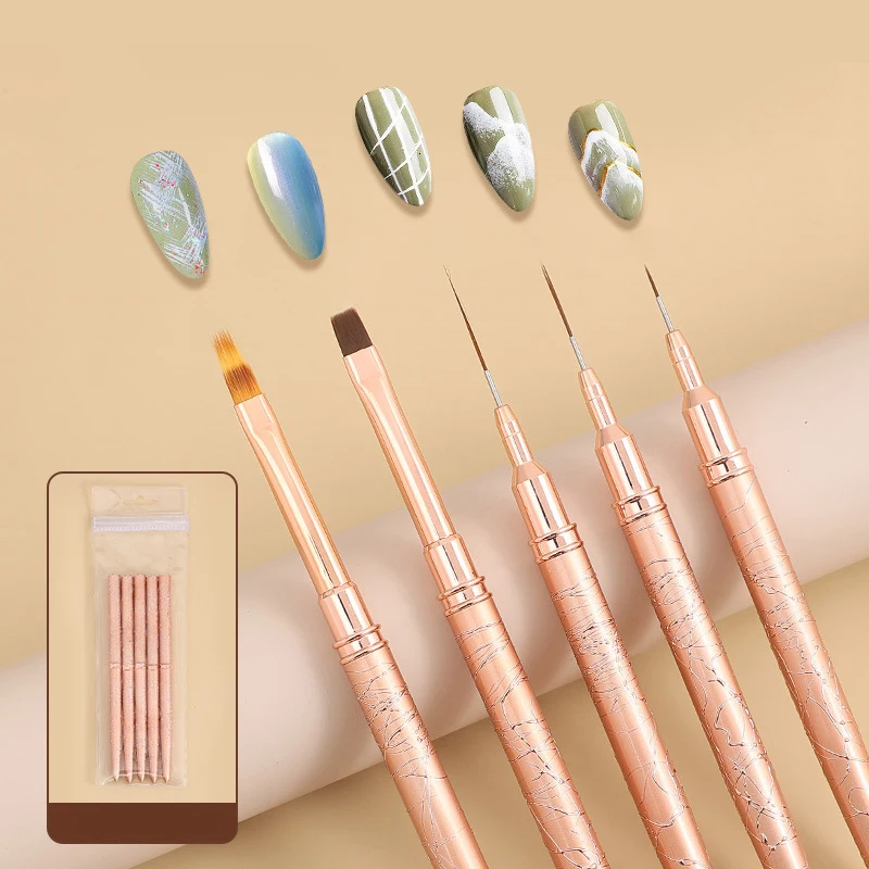 

8/15/25 мм кисть для подводки ногтей ручка для дизайна ногтей кисть для рисования линий искусственная Цветочная ручка