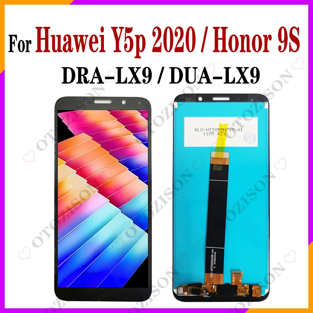 ЖК-дисплей 5,45 дюйма для Huawei Y5p 2020, дисплей для Honor 9 S, ЖК-дисплей DUA-LX9, сенсорный экран с дигитайзером в сборе, замена