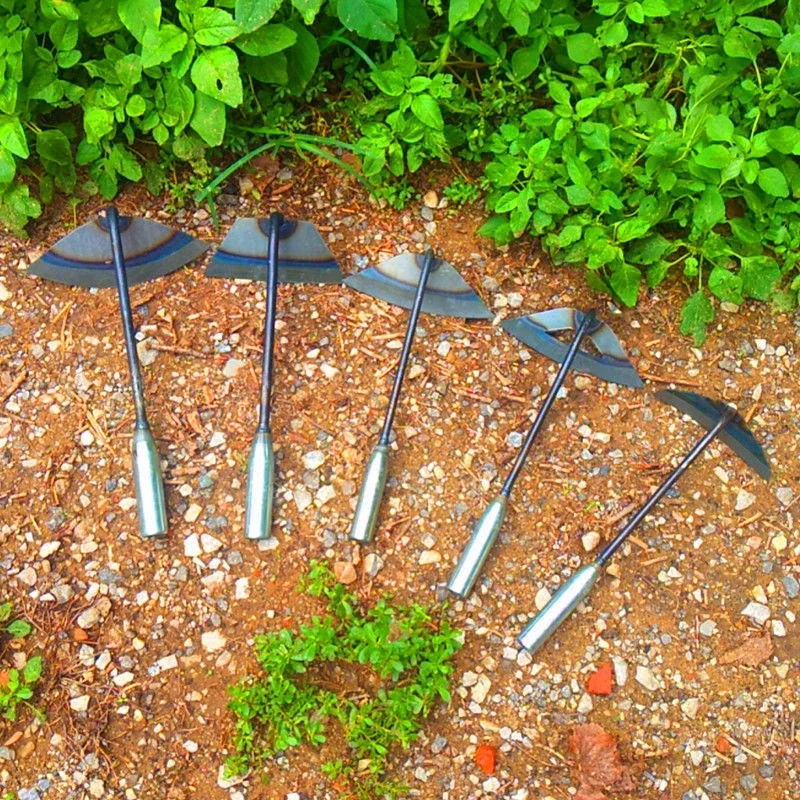 5Pcs All-Steel Hardened Hollow Hoe Set Multifunctional Weeding Rake For Planting Vegetables Dig Hole Agriculture Weeding Tool 6