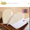 Bath Towel Gloves Dull Polish Fabric Comfortable Shower Scrub Exfoliator Double Sided Bath Gloves Double Sided Bath Gloves Tool 5
