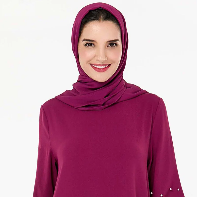 ETOSELL Women Muslim Hijabs Scarf Head Hijab Wrap Purple Full Cover-up Shawls Headband