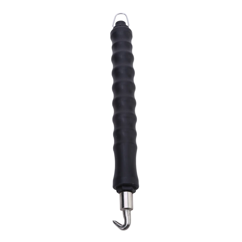 1/2pcs New semi-automatic Steel Bar Hook Black Green Straight Pull Steel Bar Binding Hook Wire Binding Artifact Binding Hooks