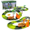 Dinosaur World Track Racing Track Toy Set Dinosaur Railway Toy Car Educational Bend Flexible Race Track Toys For Boy Gift 2
