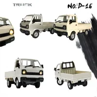 1/10 Wpl D12 Rc Car Simulation Drift Climbing Truck Led Light On-road Haul Cargo Remote Control Electric For Children Gifts Toy 1
