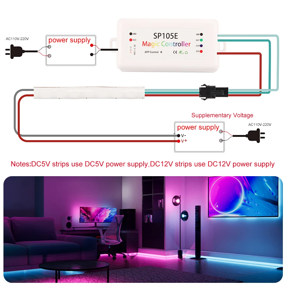 DC5V/12V WS2812B COB LED 스트립 5mm WS2812 RGBIC 개별적으로 주소 지정이 가능한 유연한 160Leds/m 고밀도 Dreamcolor 픽셀 라이트