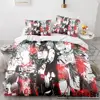 Death Note Bedding Set Single Twin Full Queen King Size Bed Set Adult Kids Bedroom Duvet cover Sets 3D Print Anime Death Note 1