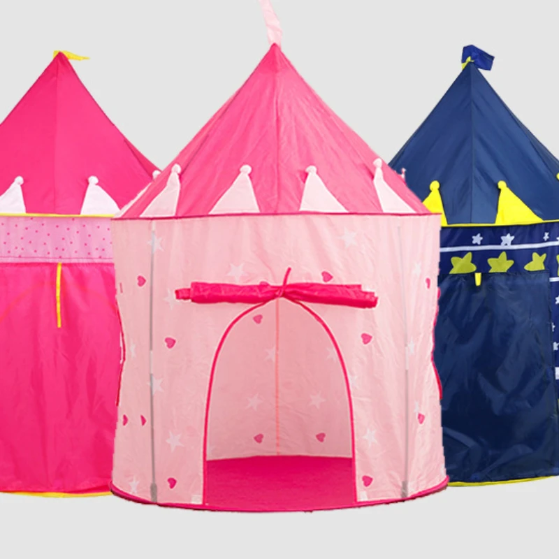 

Folding Children's Tent Game House Prince Princess Picnic Tent Kid's Outdoor Supplies Playground Happy Children's Home