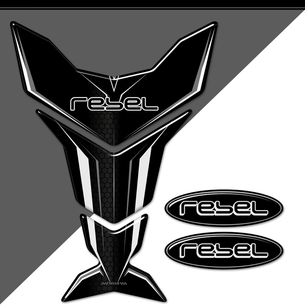 

For HONDA Rebel Decal Emblem Logo Protector Fuel Oil Kit Knee CMX CM 300 CMX300 CM300 Tank Pad Stickers