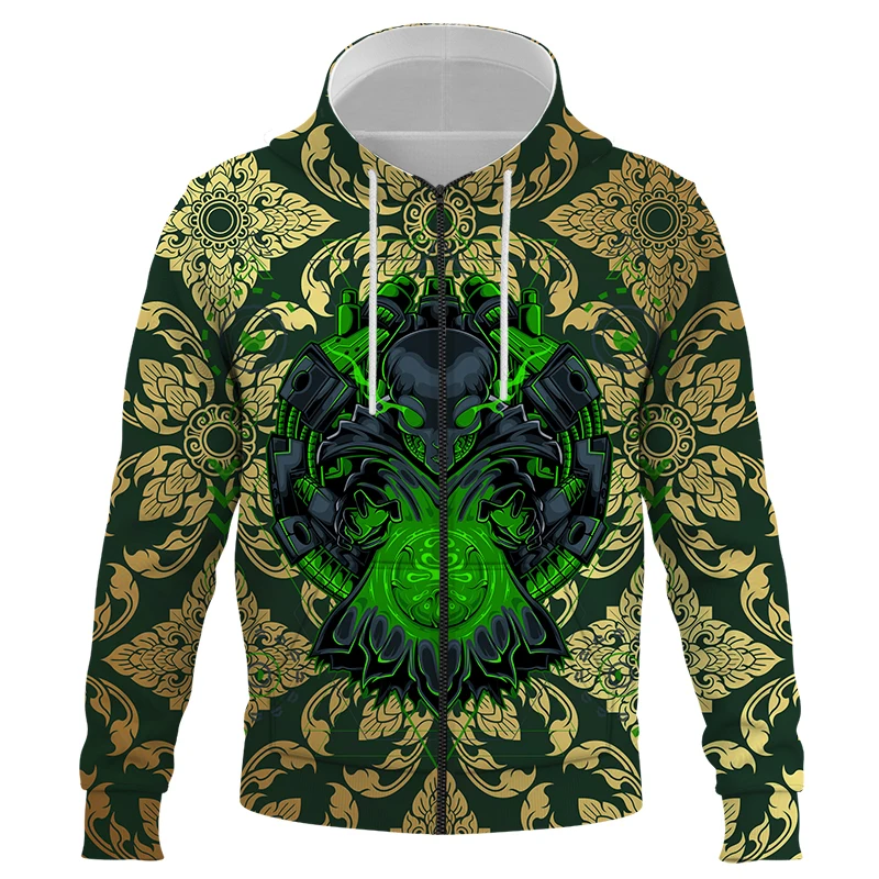 

Mechanical animal 3D Print Zipper Hoodies Men Autumn Funny Pet Pattern Hip Hop Sweatshirts Fashion Sports Long Sleeve Pullover