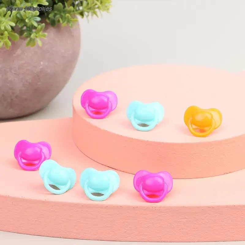 20Pcs Doll House Miniature Doll Pacifier Expression Pacifier Toy Accessories Plastic Toys Playhouse Toys Children's Doll House images - 6