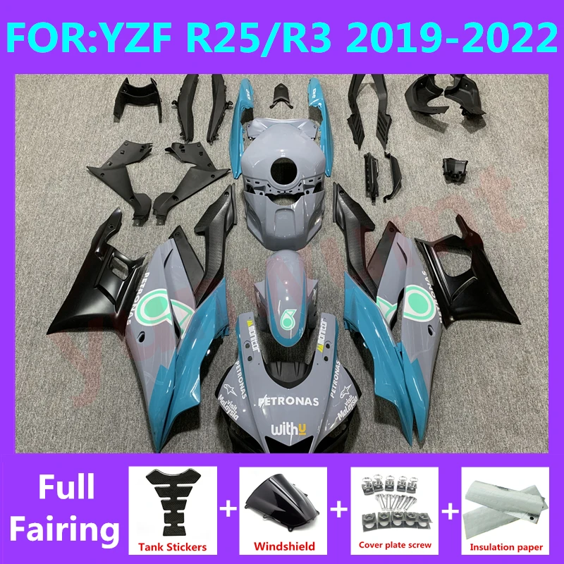 NEW ABS Motorcycle Injection Fairing Kit fit For YZF R25 R3 r25 r3 2019 2020 2021 2022 Bodywork