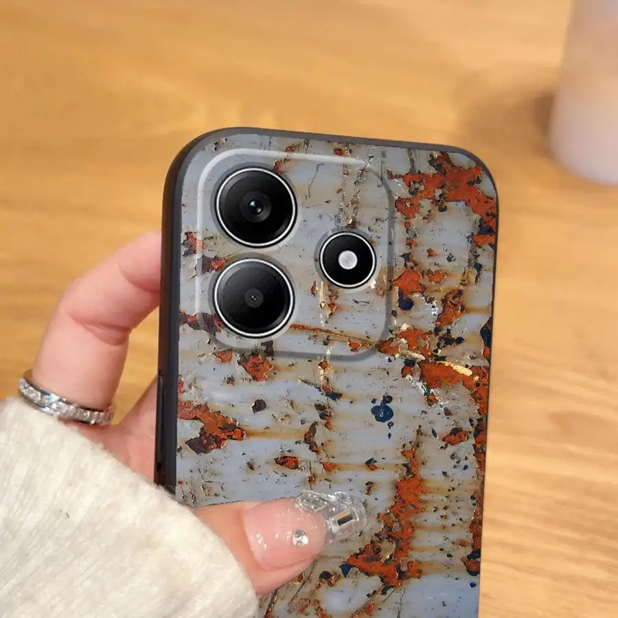 Retro Rust Design Soft Back Phone Case Cover